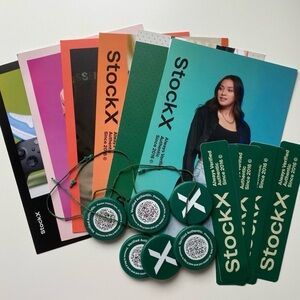 2 Sets Authentic UNCUT StockX Tag, Sticker, Card
